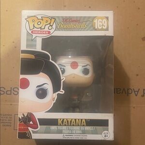 Funko Pop! DC Comics Bombshells Katana Figure - Red and White